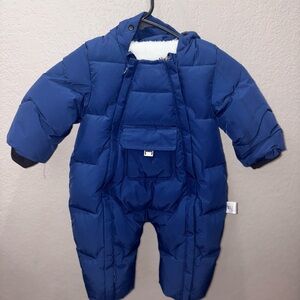 SHEIN Kids Blue Puffer Snowsuit